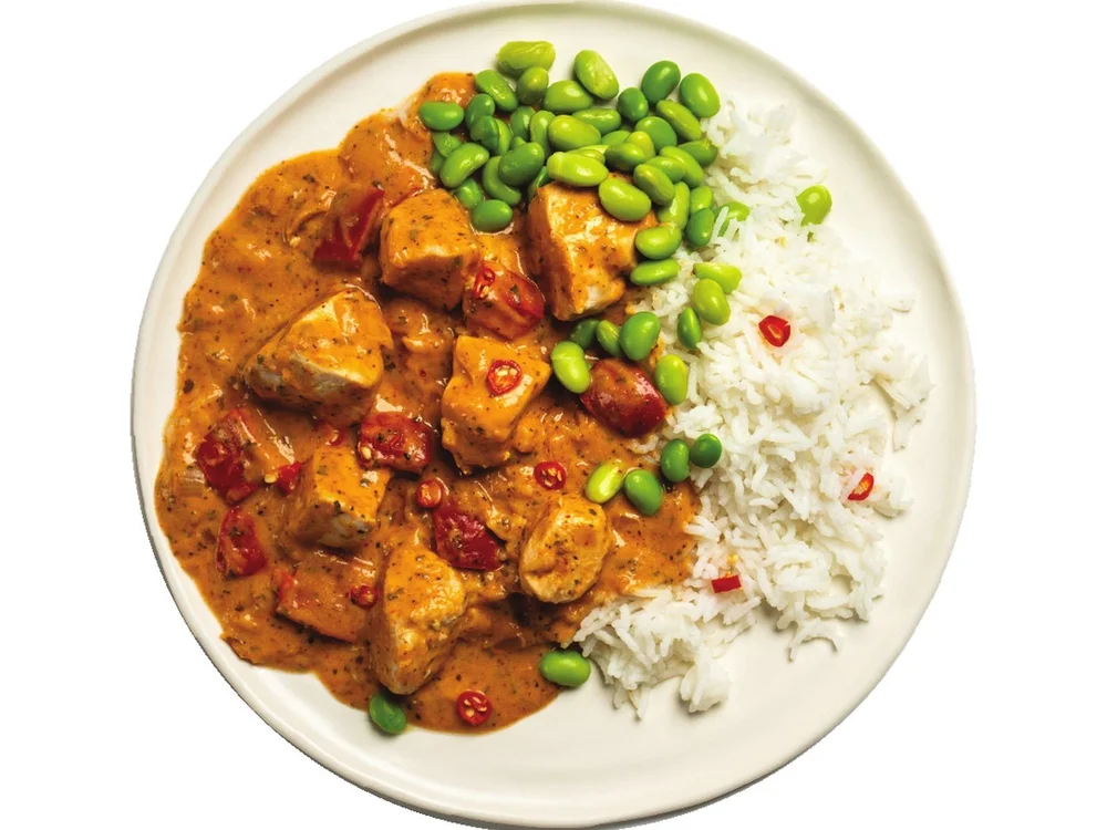 Gold Standard Nutrition chicken curry plated