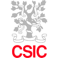 Logo of CSIC with a stylized tree and the acronym CSIC in red