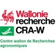 Logo for Wallonie Recherche CRA-W, featuring a red lion and green text.