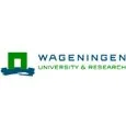 Logo of Wageningen University & Research with green and blue text and graphics.