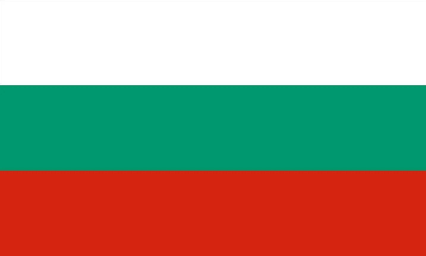 Flag with horizontal stripes from top to bottom: white, green, and red.