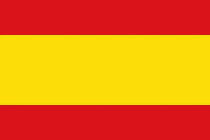 Image of the Spanish flag with red, yellow, and red horizontal stripes, and a yellow stripe in the middle.