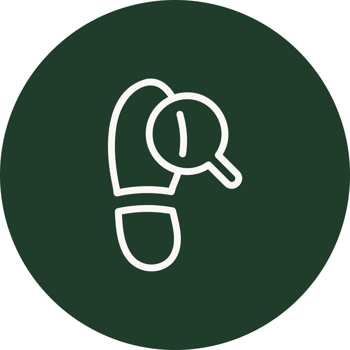 Icon of a magnifying glass