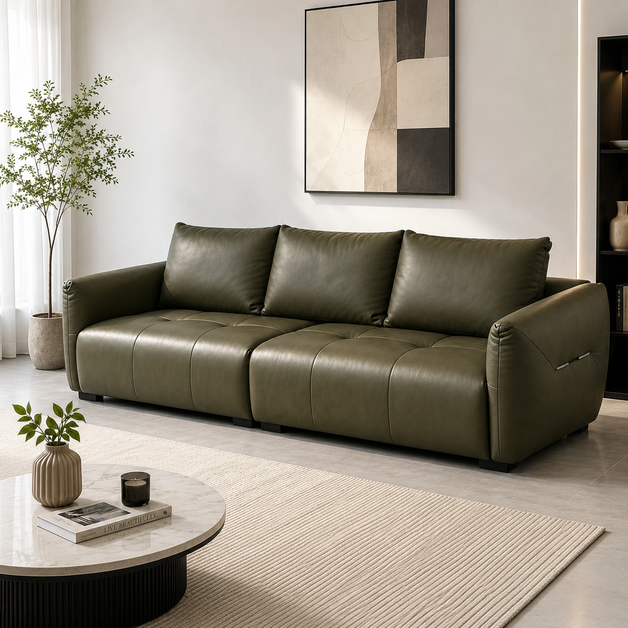 Milano Leather Sofa