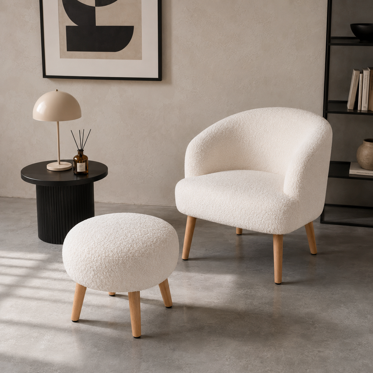 Luna Bouclé Chair