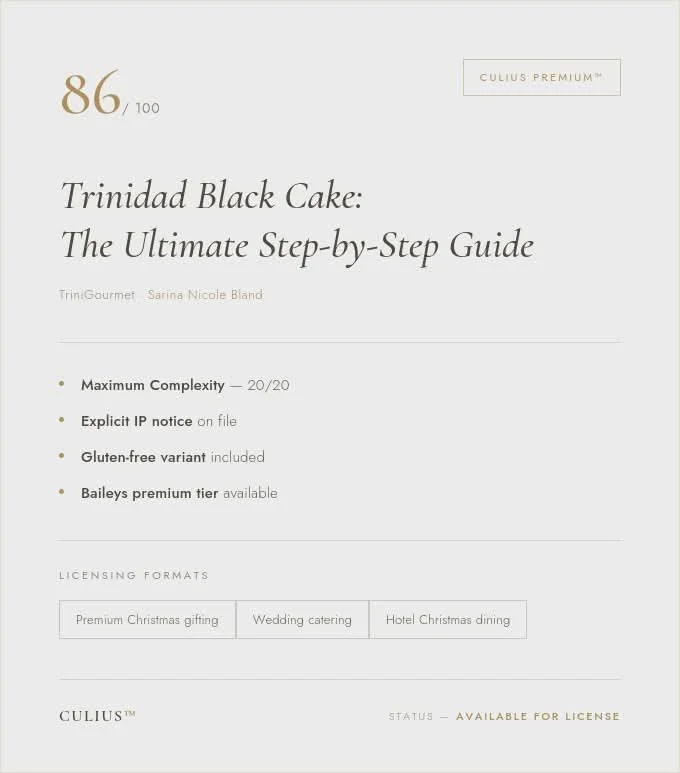 Trinidad Black Cake