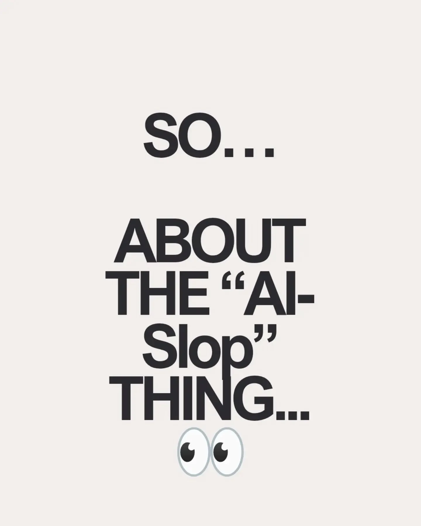 I often wake up excited to see lots of comments on my posts, only to realise they are 200 of the same "AI slop&rdquo; comments, so let&rsquo;s talk about it&hellip;

I completely understand the concern about AI&rsquo;s impact on artists and crea