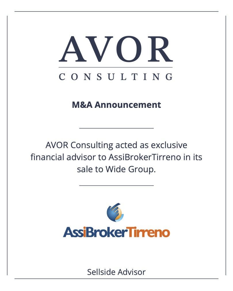 AVOR Consulting advised AssiBrokerTirreno in the sale to Wide Group.