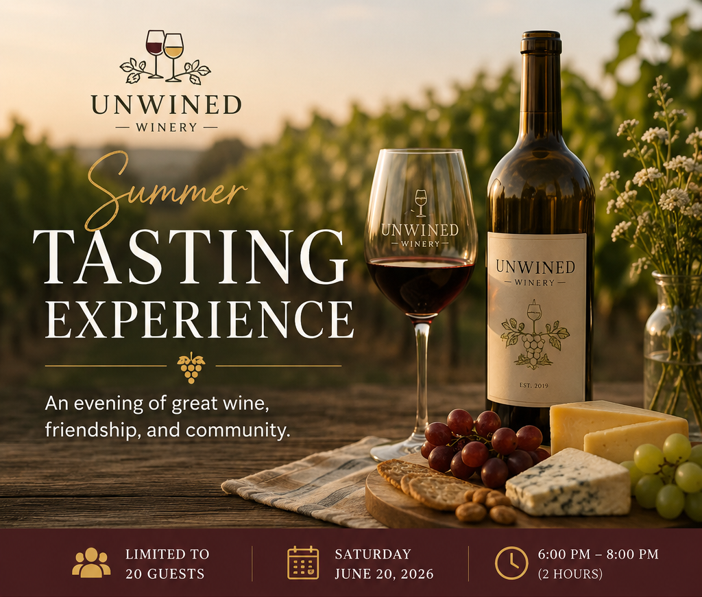 Wine tasting at Unwined Winery