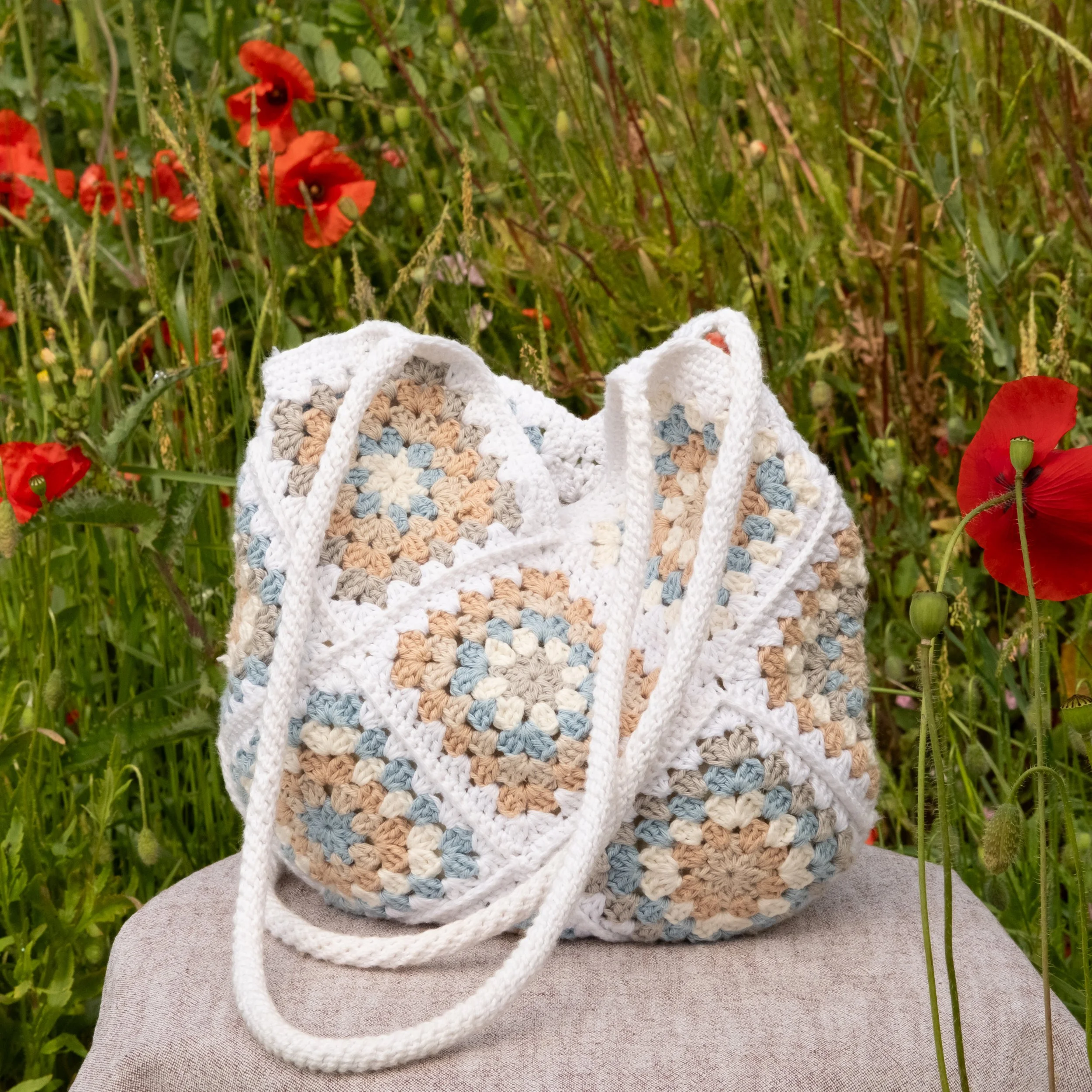 sac à main crochet azalea blanc swiss made