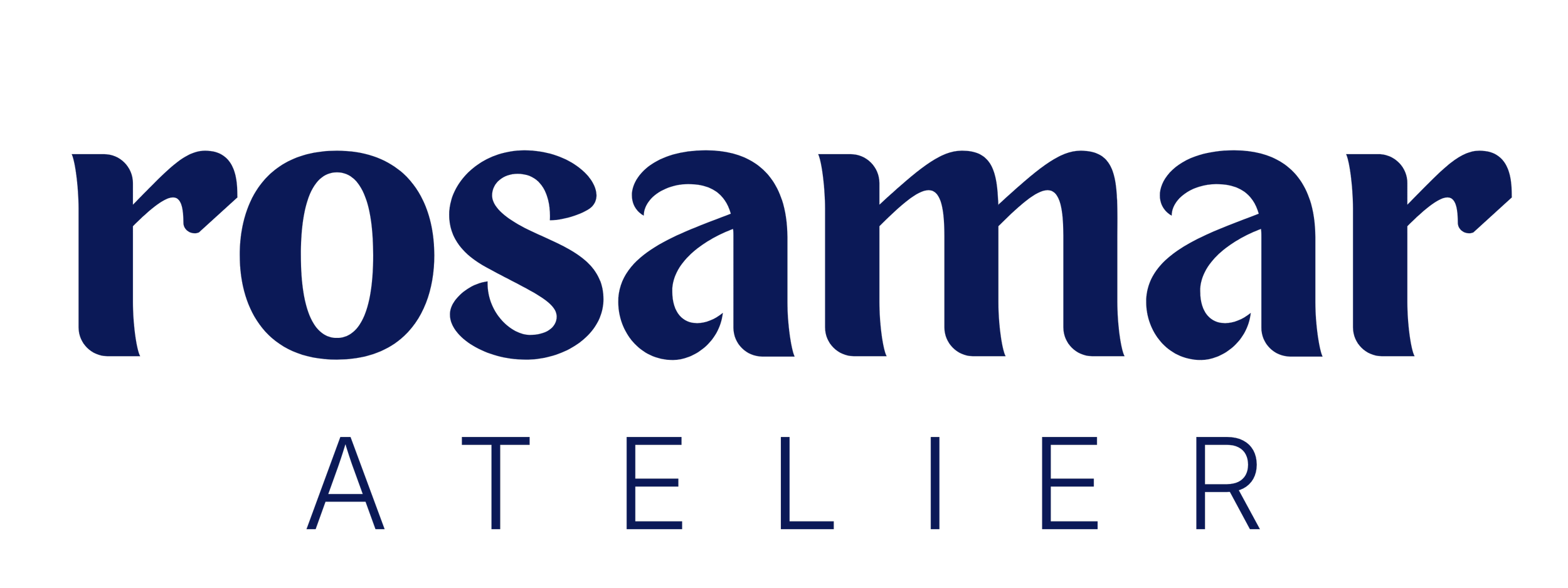 rosamar atelier midnight blue logo