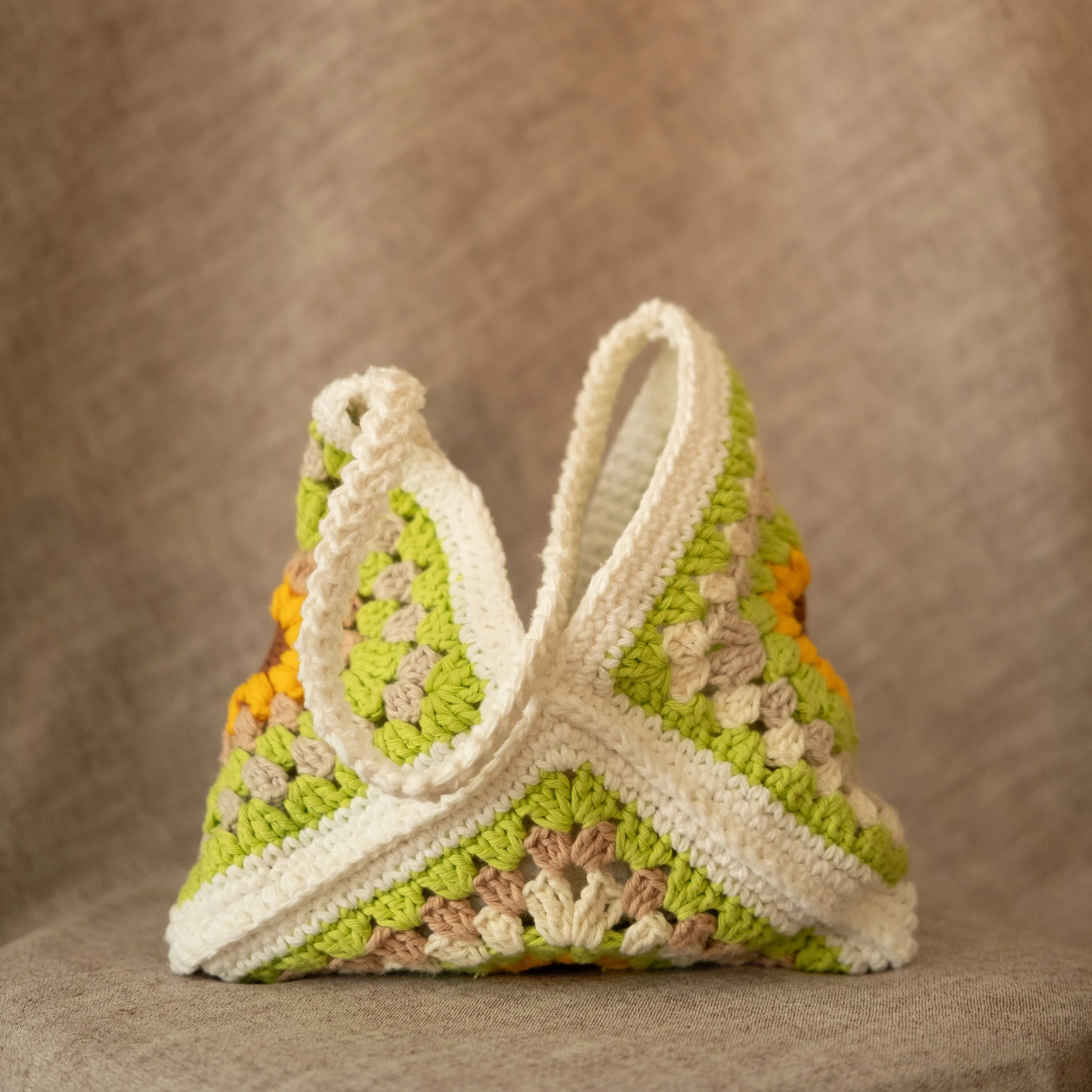 petit sac en crochet essentiel girasol fait en suisse