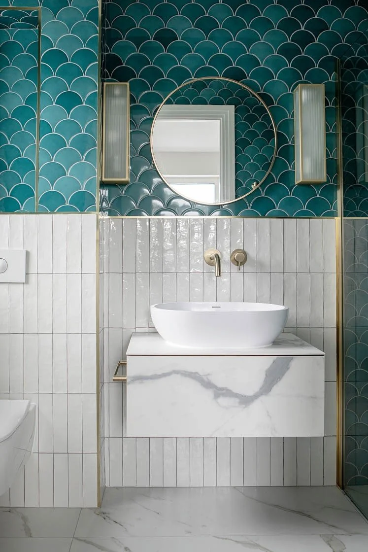 Bathroom fishscale aqua brass luxury.jpg