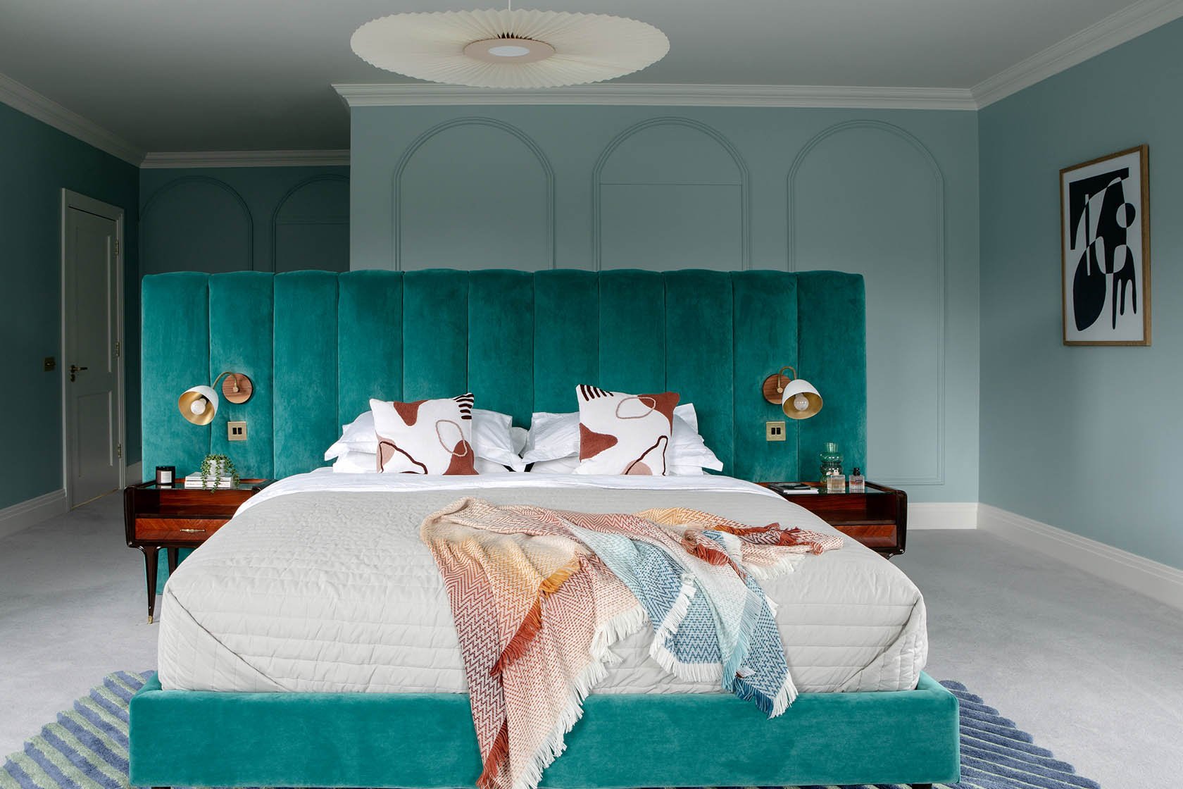 bedroom luxury blue velvet georgian paneling.jpg