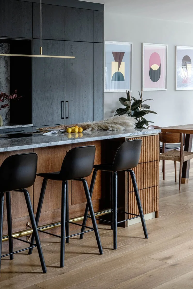 Kitchen dining view art dining chairs mid century.jpg