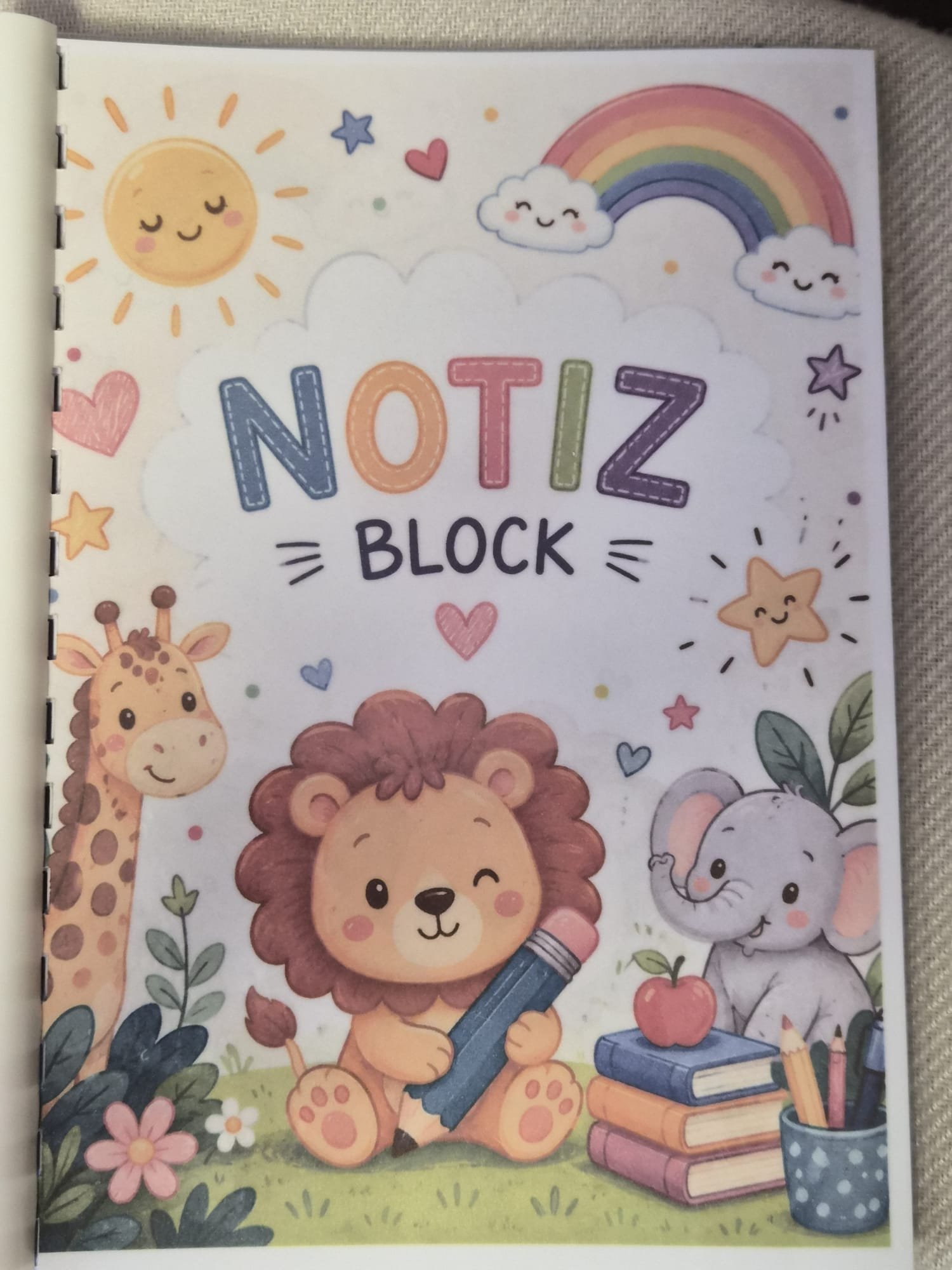 Notizblock/Buch für Kinder