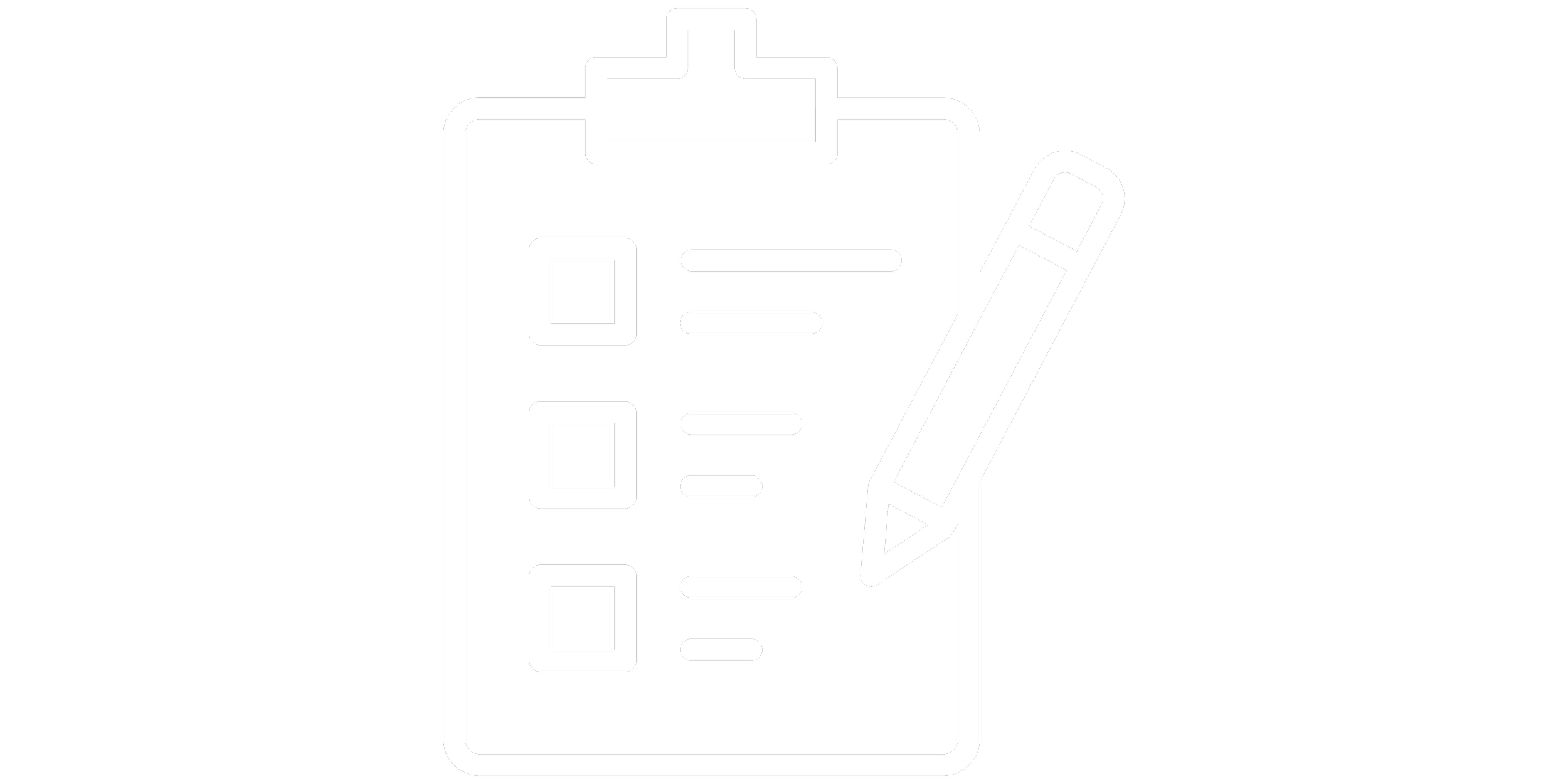 Black background with a white line drawing of a focus device and a pen.