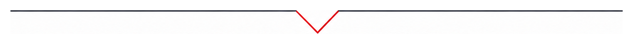 Horizontal divider with a red downward notch