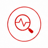 Critical Path Diagnostic icon: magnifying glass over a pulse line