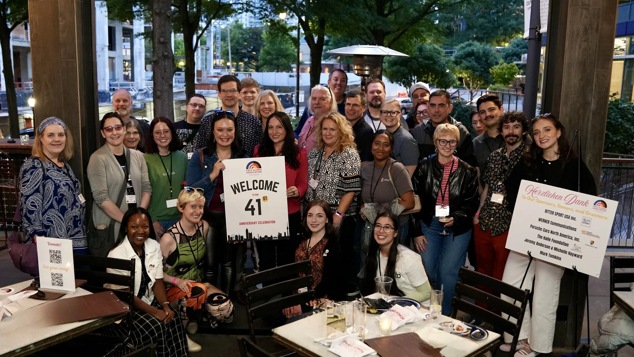 CBYX Alumni, Halle House, 41st CBYX Alumni Year Celebration, CBYX AA, Congress-Bundestag Youth Exchange, New Returnees, Atlanta, Department of State, CIEE, YFU, AFS, The Experiment, Citizen Diplomat,Large Group of Alumni, Mark Tomkins, Alaina Percivi