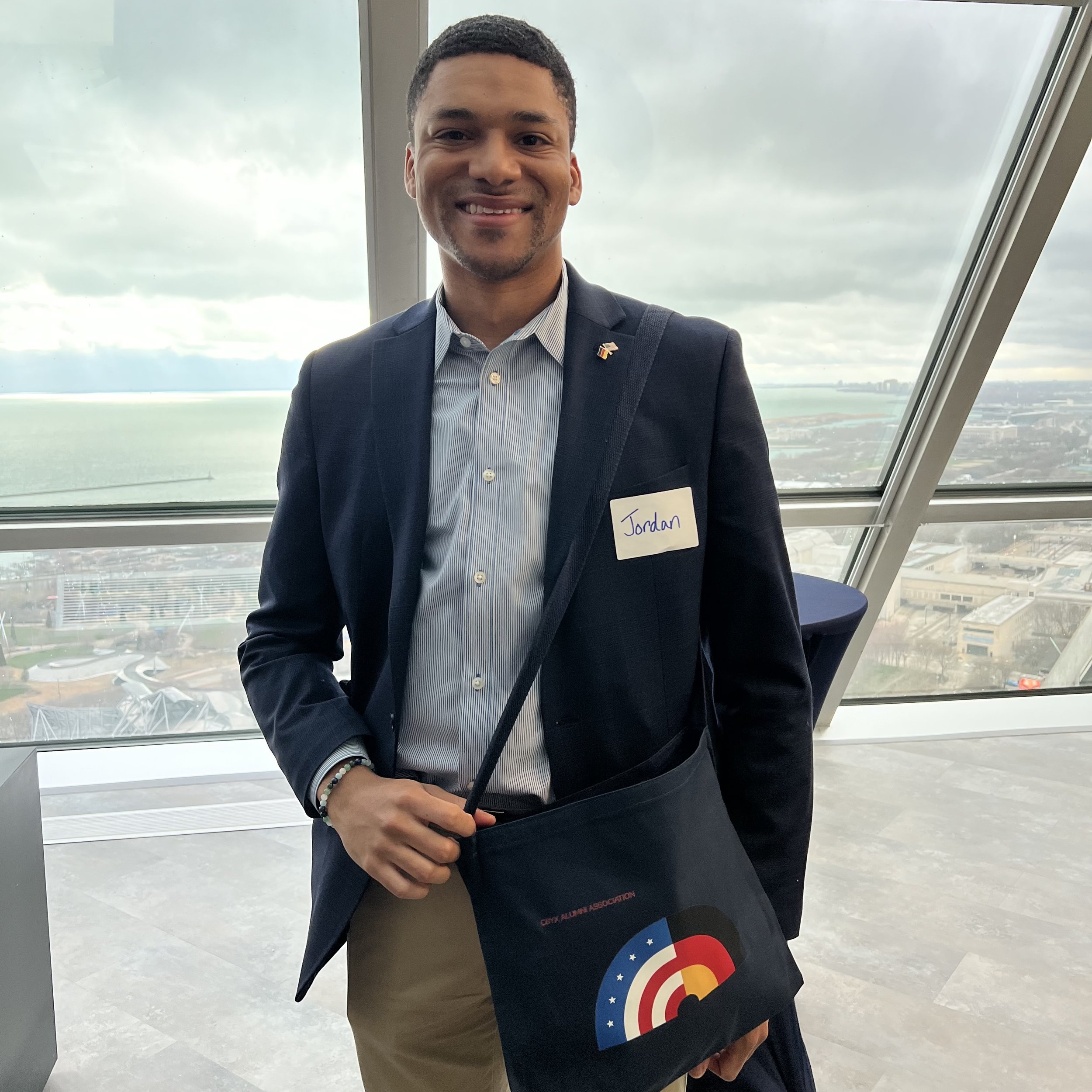 Jordan in Chicago. Congress-Bundestag Youth Exchange Alumni event at the German American Chamber of Commerce. 