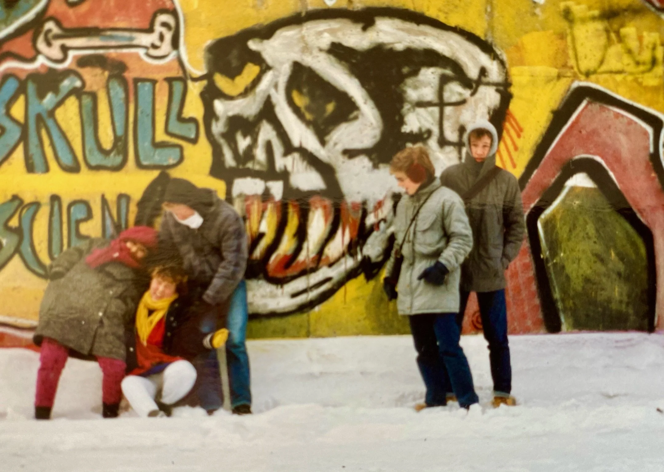 Berlin Wall, 1987, Congress-Bundestag Youth Exchange Students. 