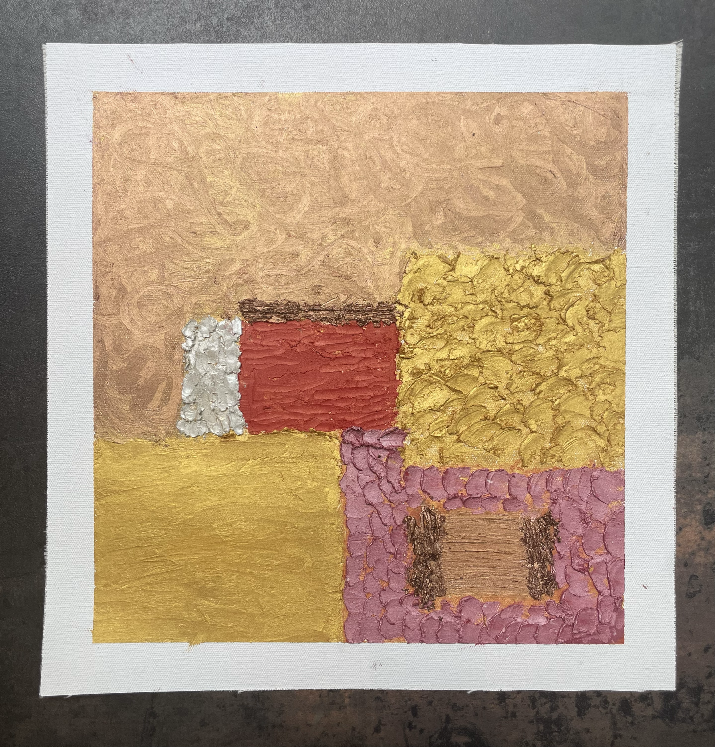 Granada No. 5
Oil pastel on cotton canvas 
30 × 30 cm
2026

To "Libertango" by Piazzolla
