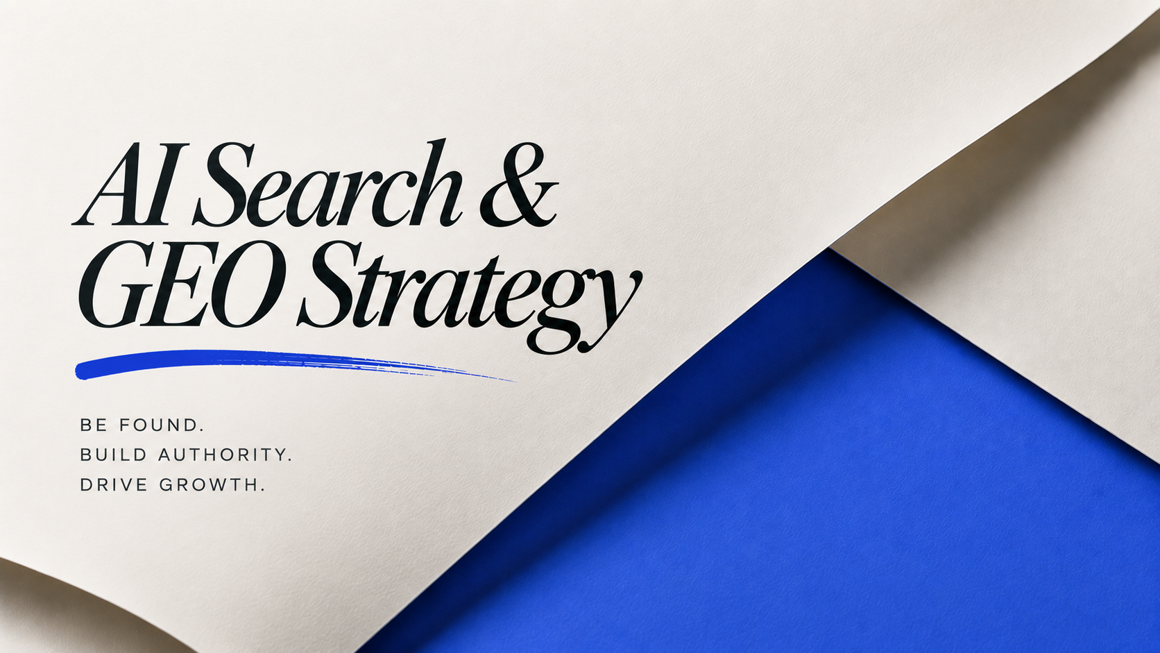 AI Search and GEO strategy for improving brand visibility and authority in generative AI search