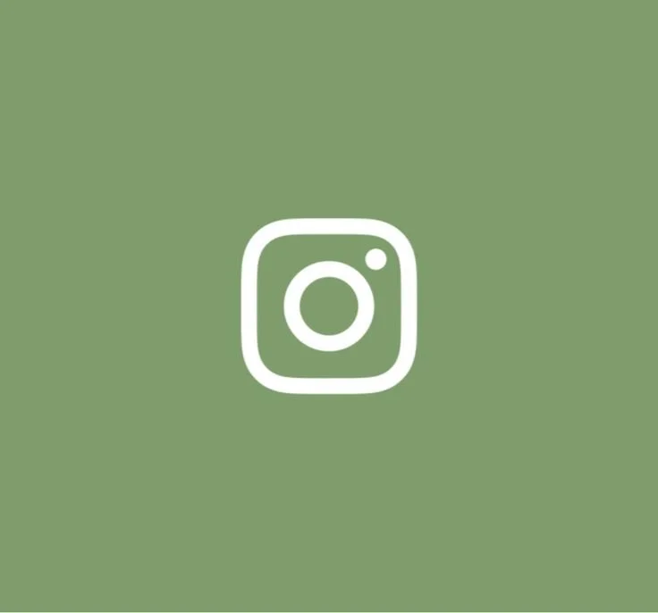 Instagram logo op een groene achtergrond.