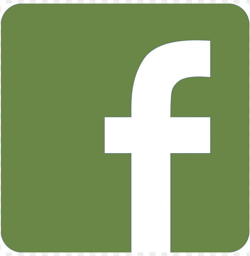 Het Facebook logo op een groene achtergrond