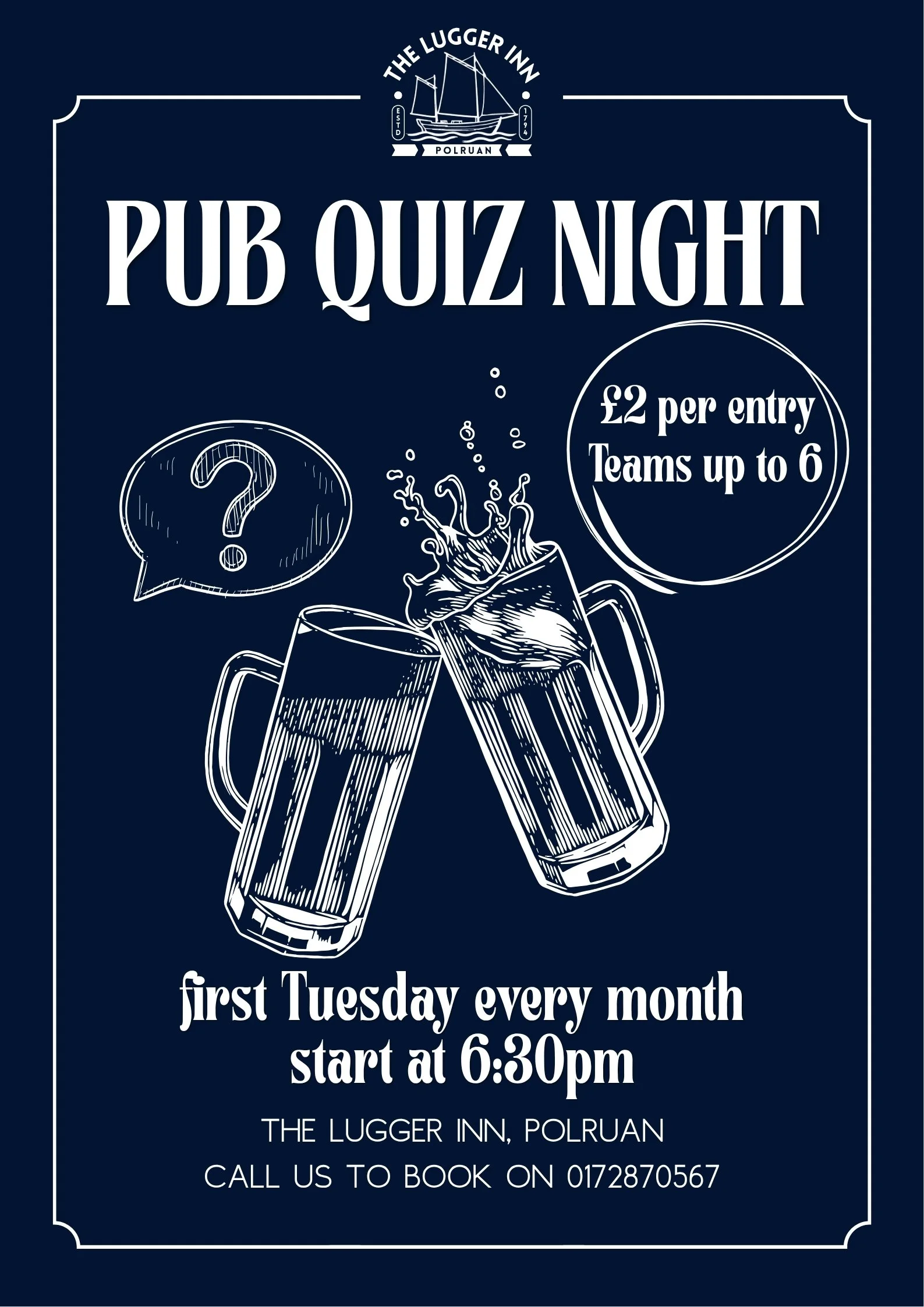 The Lugger Quiz Night - CANCELLED!
