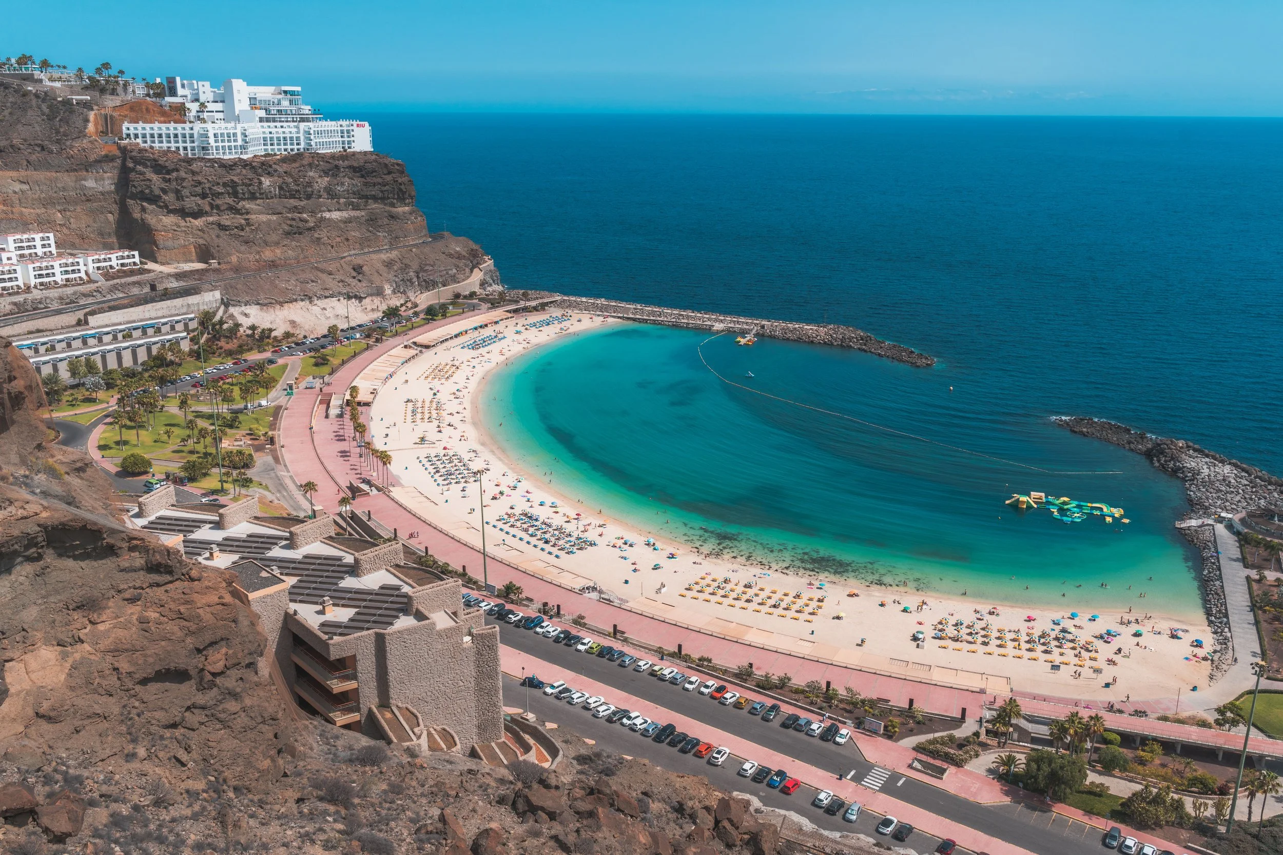 Aerial view of Gran Canaria beach