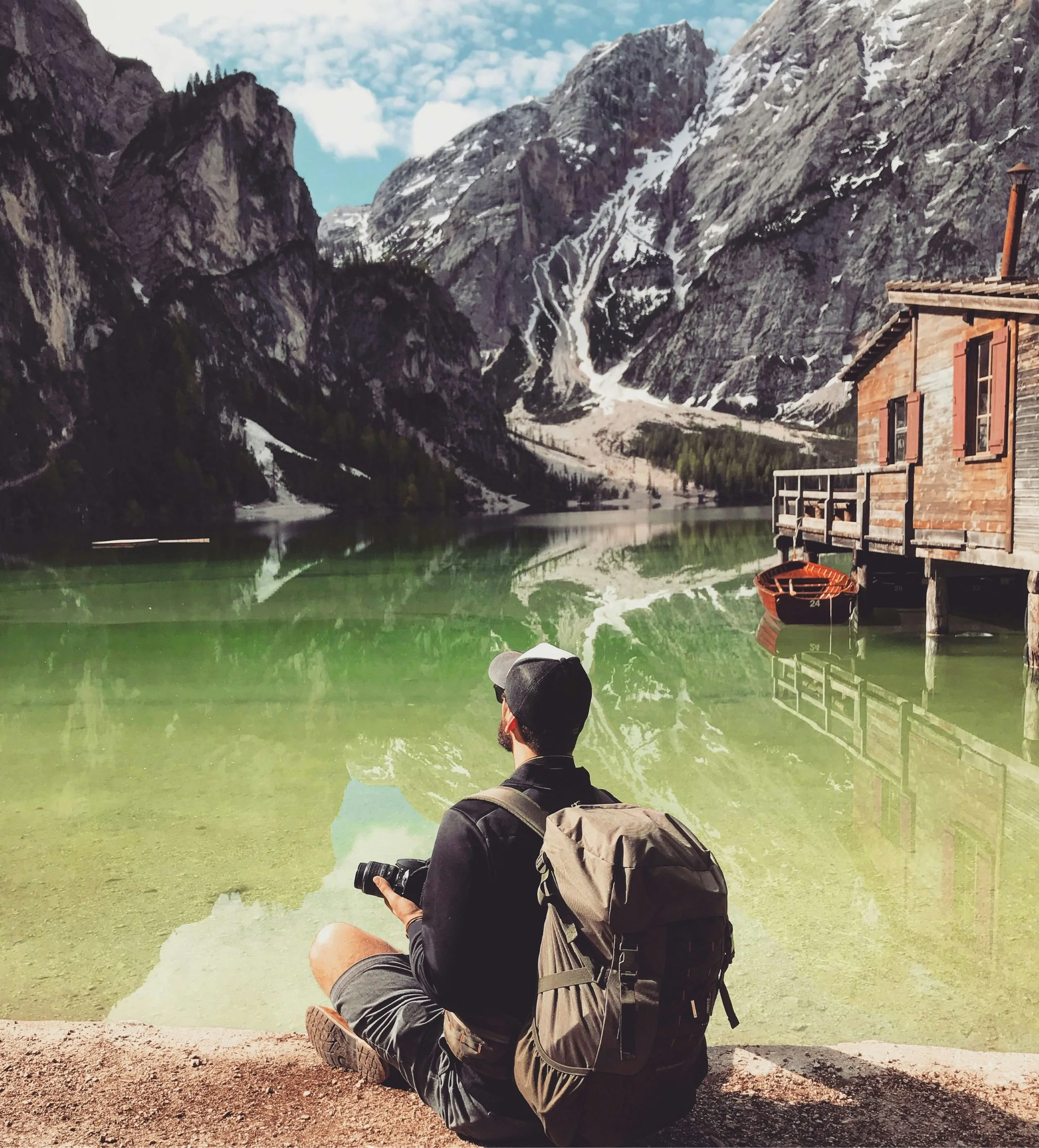 Traveller by mountain lake.jpg