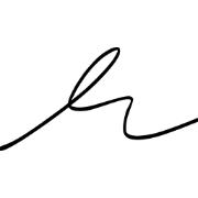 cursive letter r used to identify the brand FotogRasika