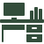 Office workspace icon representing commercial office investments and long term real estate investing strategies.