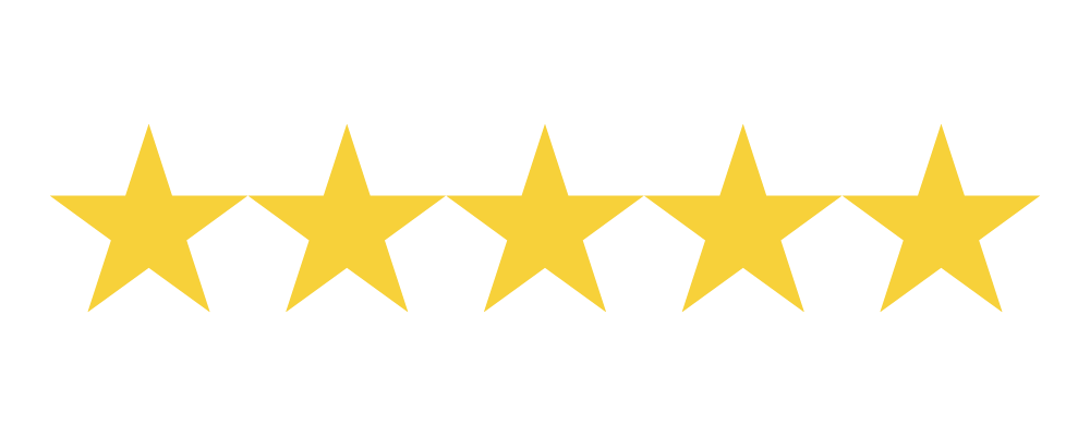 5.0 Star Google Reviews Rating