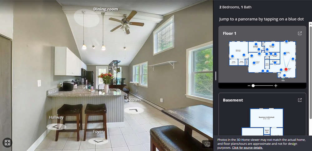 Zillow 3D home tour