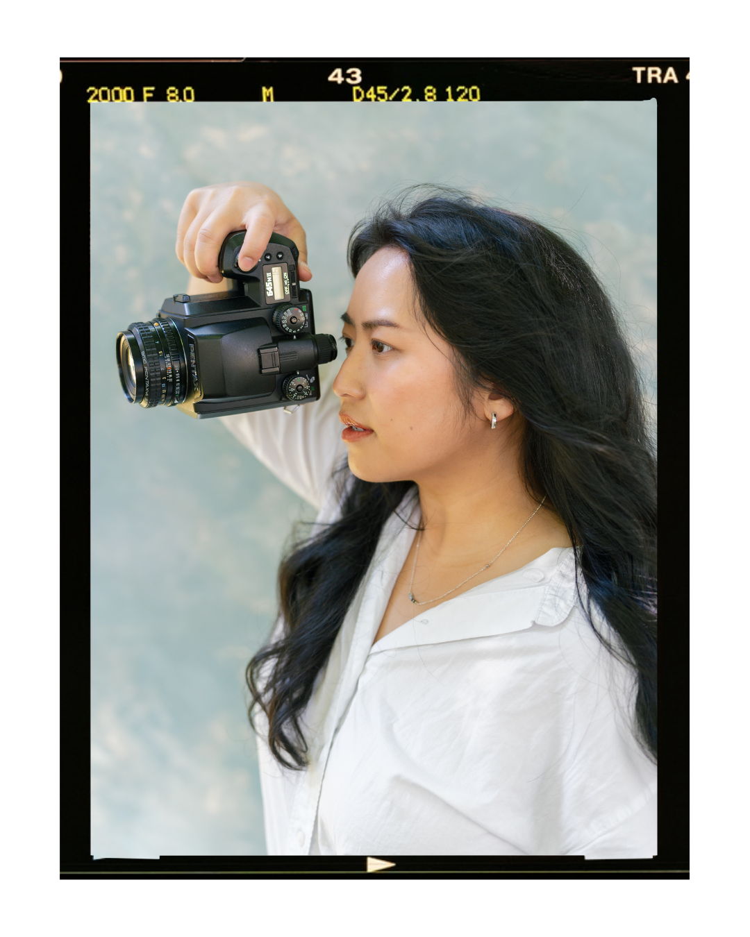 Wedding photographer with vintage film camera