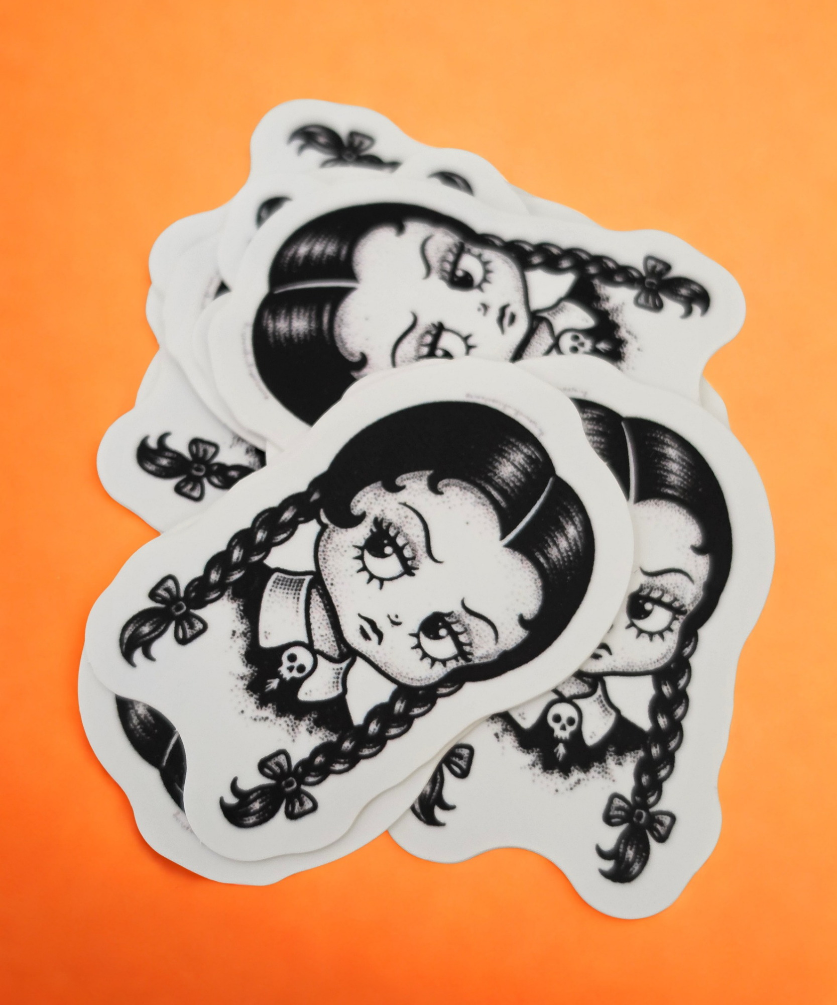 Wednesday Retro Vinyl Sticker