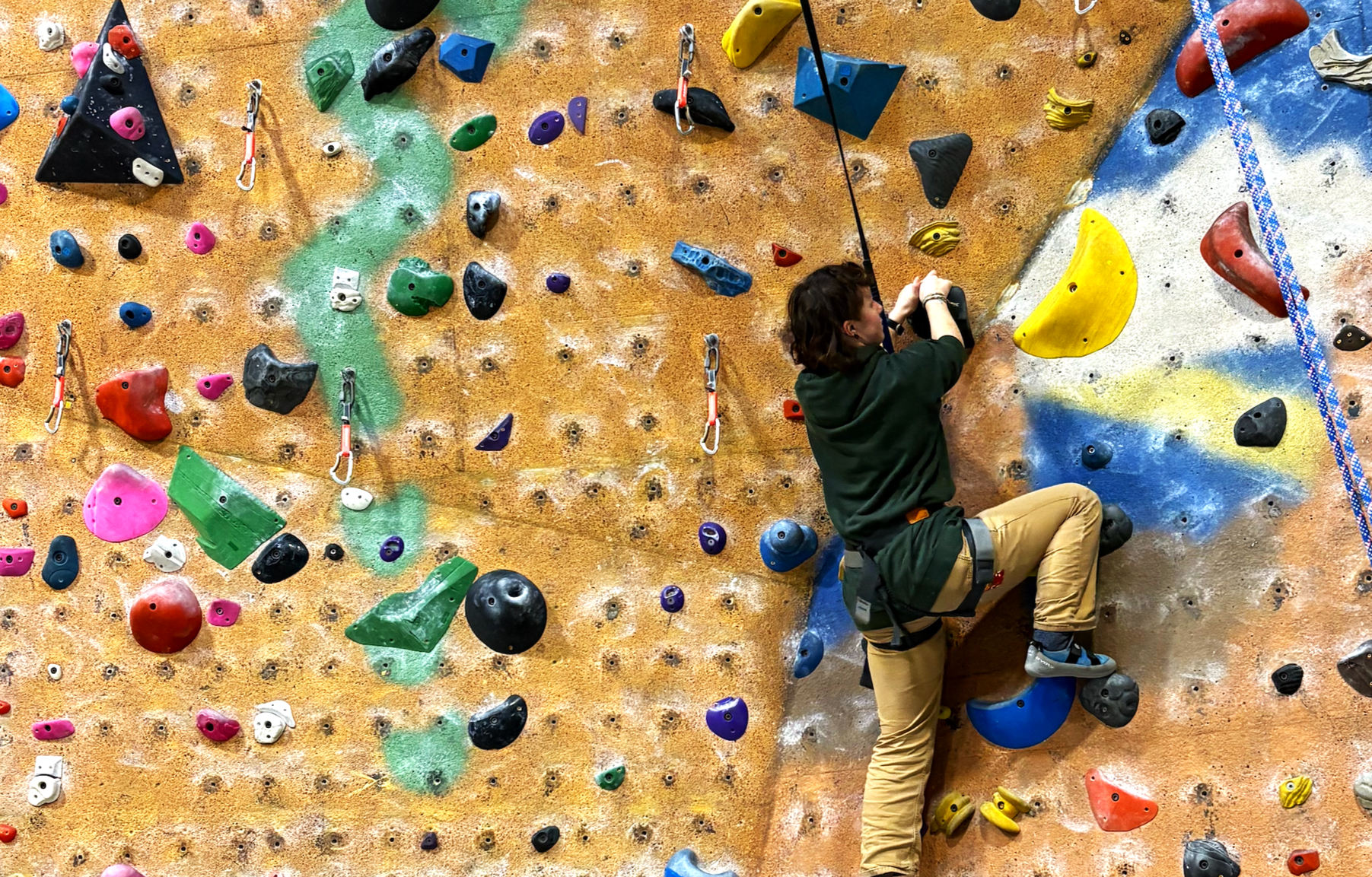 Rock Climbing Club travels to a local climbing gym.