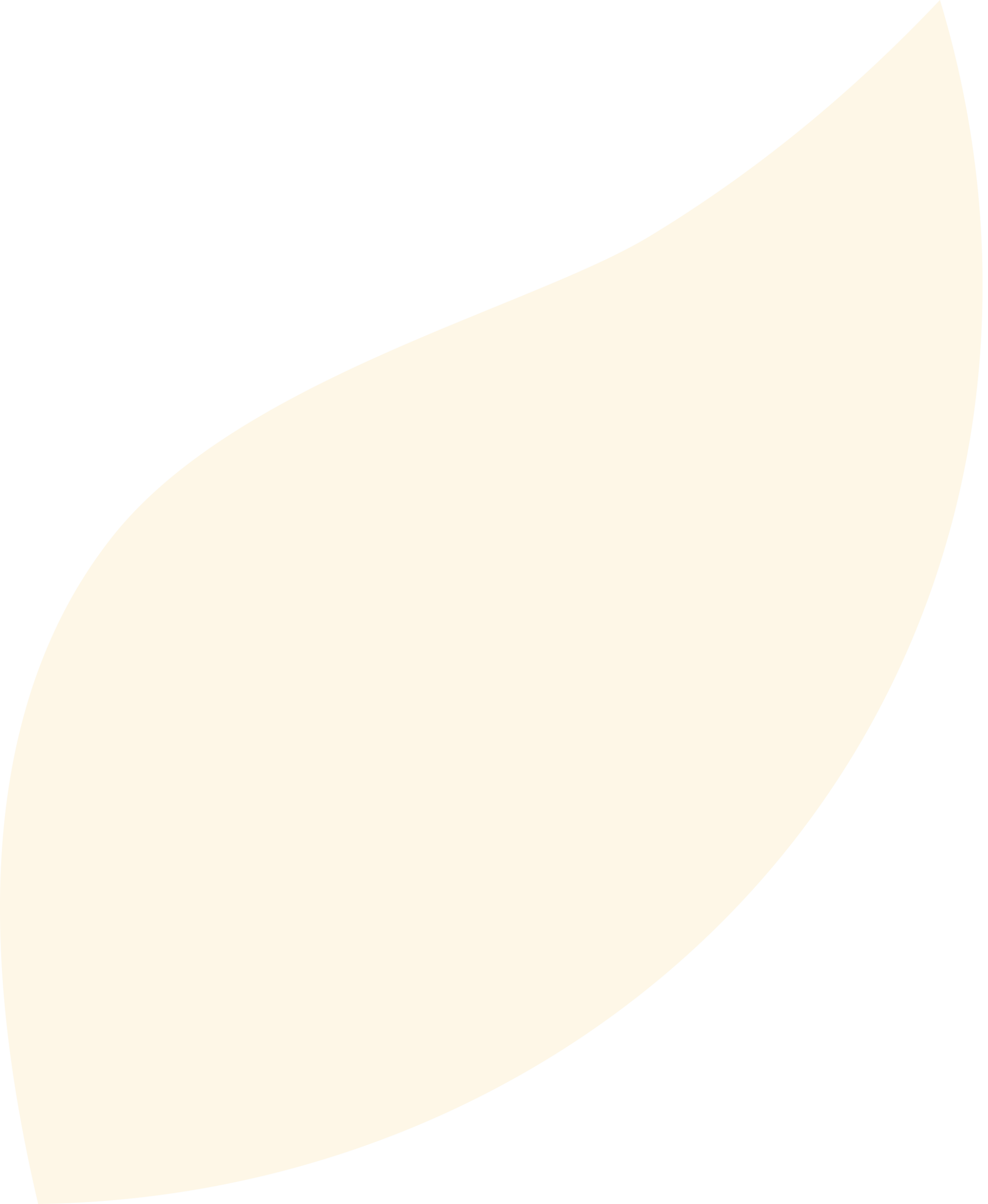 A graphic of a beige leaf.