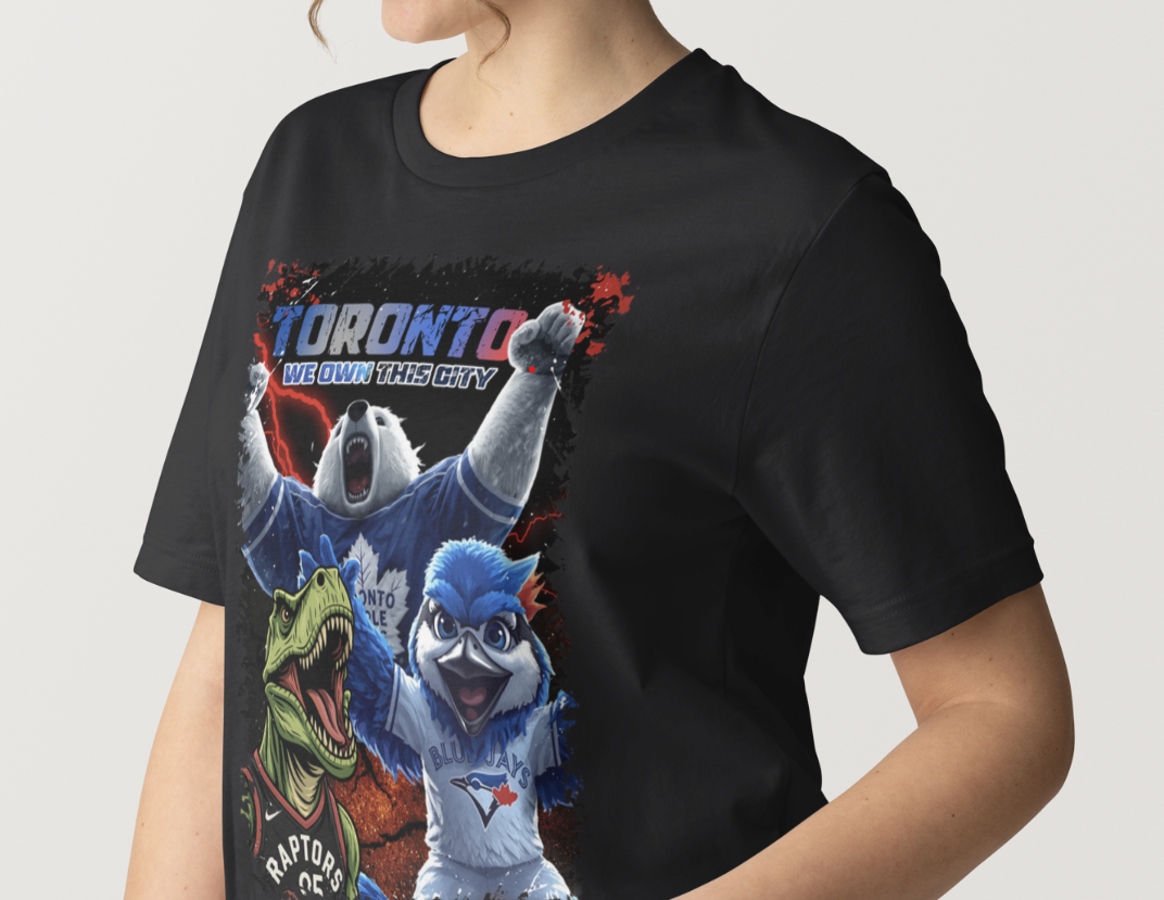 Toronto Teams with Mascots with transparent background Tshit 1.png