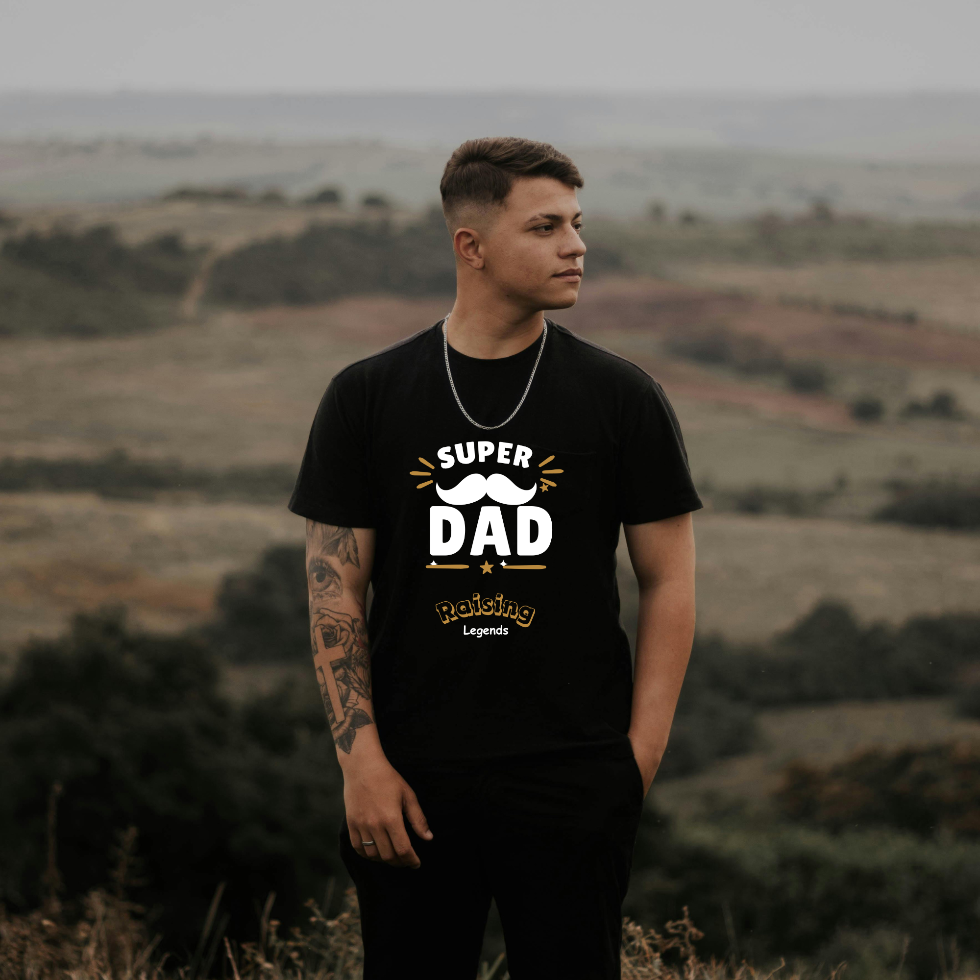 Super Dad Raising Legends - Dark Background