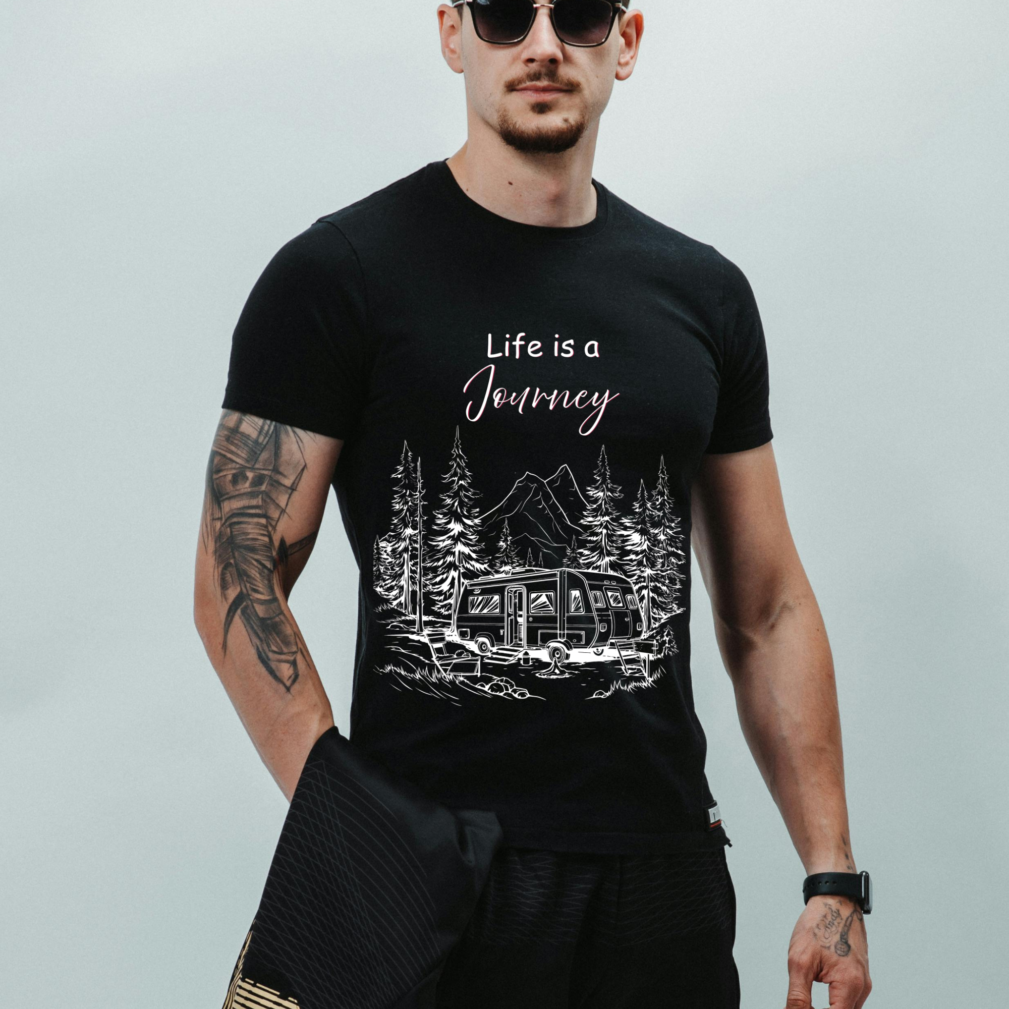 Life is a Journey! -  Dark Background