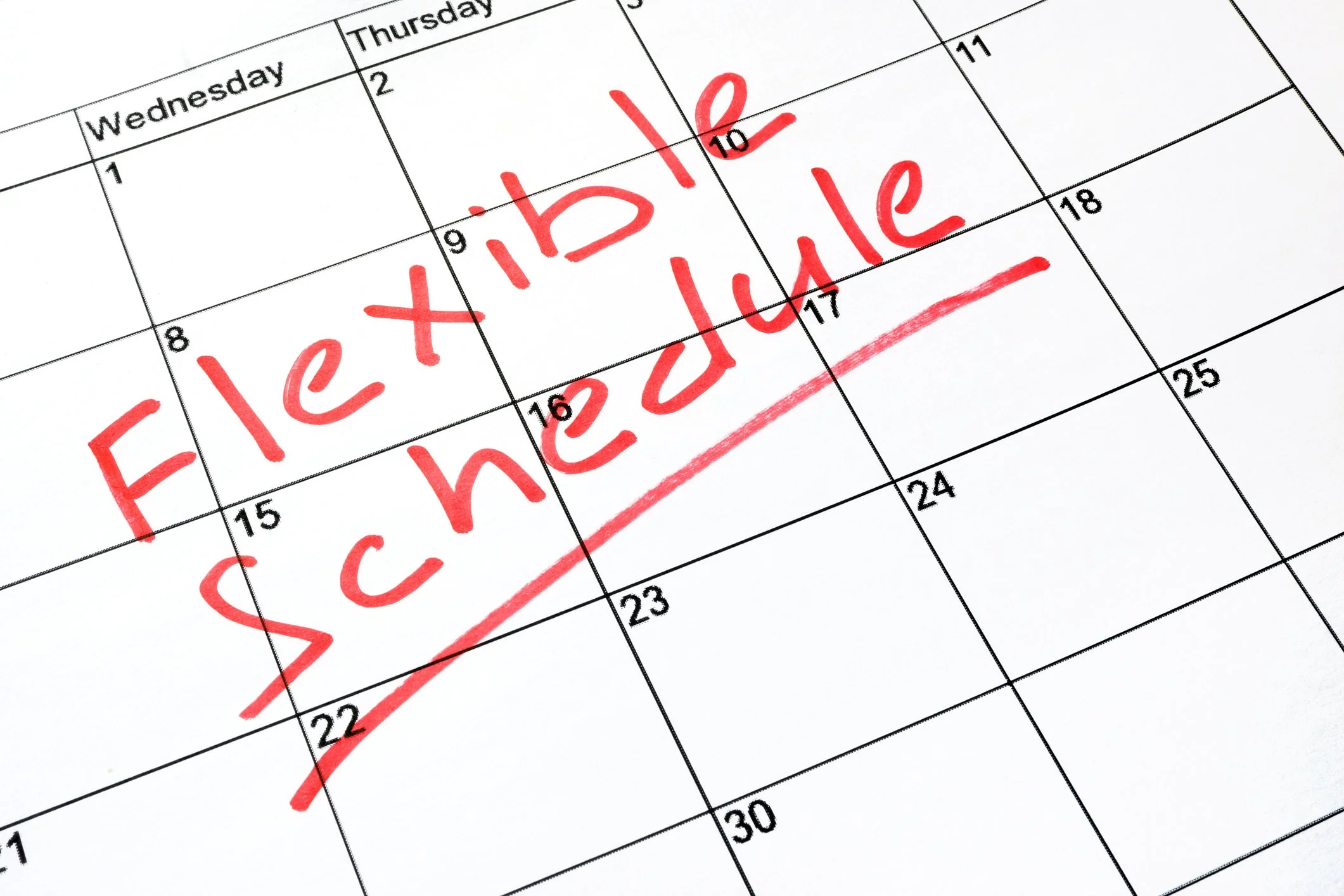 A calendar page showing Wednesday, March 15, with the words 'feb. to the date' written in red marker across the days, with a line underlining the writing.