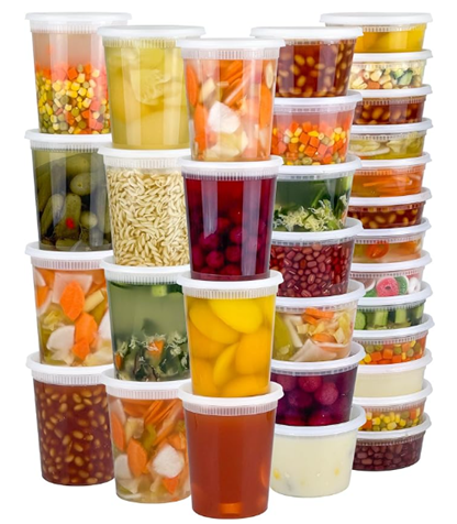 Freezer containers prepare food save money frugal