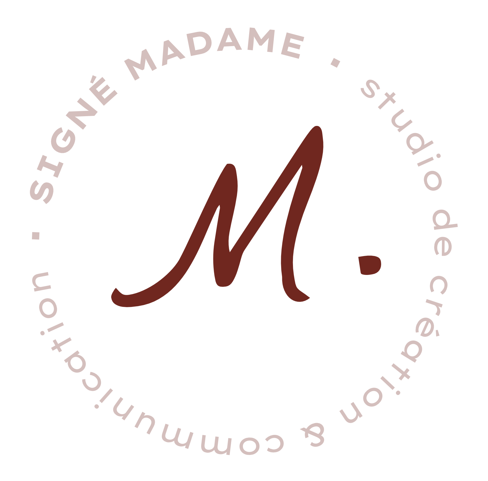 Logo manuscrit Signé Madame, agence communication, Suisse Romande