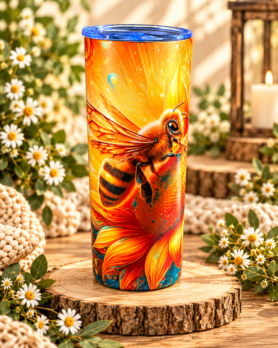 Honey Bee & Sunflower 20oz Tumbler