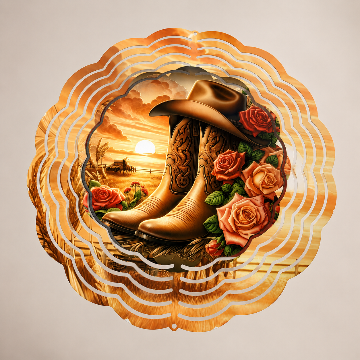 Rustic Country Wind Spinner