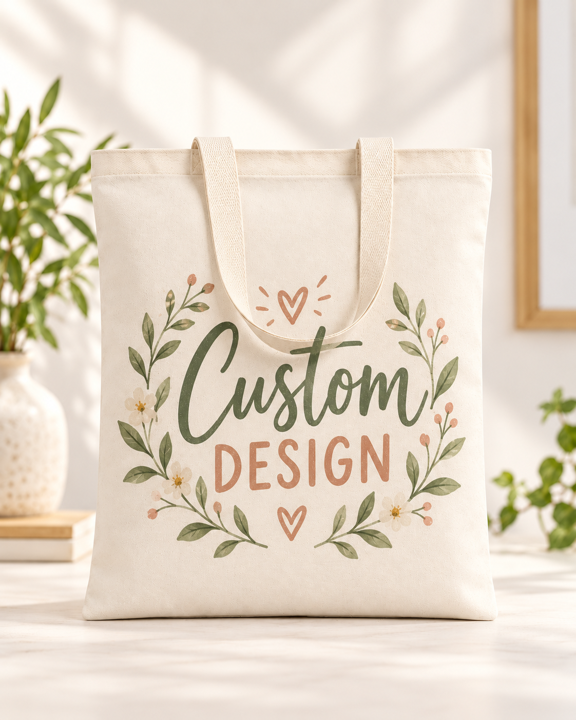 Small Custom Canvas Tote Bag